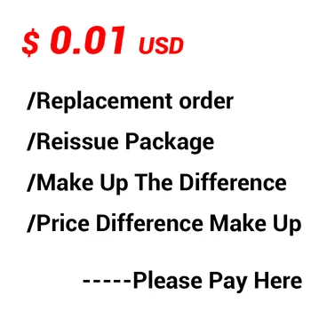 0.01 USD Dollar Vervangende bestelling/Heruitgave Pakket/Het Verschil Maken/Prijs Verschil Make-Up/Let Hier