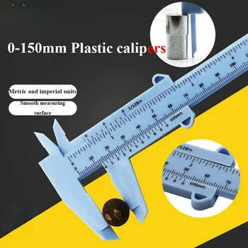 0-150mm ABS Plastic Schuifmaat Meten van de binnen-En Buitendiameter Gereedschap Meten Kaliber Sieraden Liniaal Meet Trammel