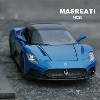 1:32 Maserati MC20 Supercar Legering Auto Speelgoed Auto Metalen Collection Model Auto licht en Geluid, Speelgoed Voor Kinderen