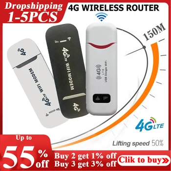 1-5 ST 4G LTE Draadloze Router Modem Stick 150Mbps WiFi Adapter USB Dongle Modem Stick voor Mobiel Breedband Sim-Kaart Voor PC-Notebooks