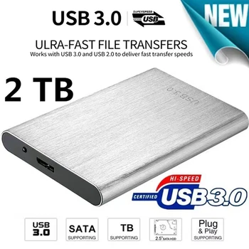 1 TB Draagbare USB 3.0 SSD HDD van 2 TB, 4 TB High-speed Externe Harde Schijf voor massaopslag Mobiele Harde Schijven Voor Desktop/Laptop/Android