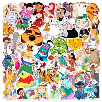 10/30/50st Disney Mix Cartoon Anime Stickers Graffiti, Stickers Laptop Telefoon Gitaar Bagage Skateboard Waterdichte Sticker Kid Speelgoed