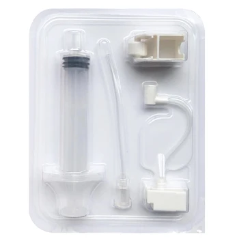 10 STUKS Gezicht Besteedbaar Naaldloze Injectiespuit Buis Sets Accessoires voor Vanadium Titanium Crystal Injectie Pistool Mesogun