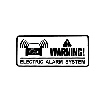 10cm Waarschuwings Alarm Systeem Niet Aanraken Security Systeem Exterieur Delen-Producten Auto Stickers op de Motor Sticker Stijlvolle, PVC