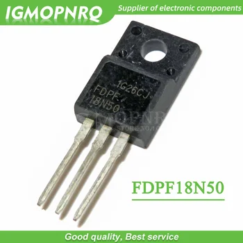 10PCS FDPF18N50 18N50 500V 18A N-Kanaal MOSFET-TO-220F FDPF51N25