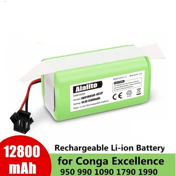 14.4V12.8Ah Li-ion batterij voor Cecotec Conga Excellence 950 990 1090 Ecovacs Deebot DN621 601/605 Eufy RoboVac 35C Panda i7-V710