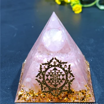 1PC Helende Stenen Piramide Orgonite Siliconen Hars Decor Ambachtelijke Sieraden Maken Schimmel Natuurlijke Kristallen Grind Chakra Meditatie Reiki