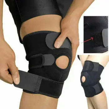 1pc Verstelbare Knie Brace Ondersteuning Mouw Patella Stabilisator Protector Wrap voor Artritis Meniscus Scheur Uitgevoerd Sport Knie Pads