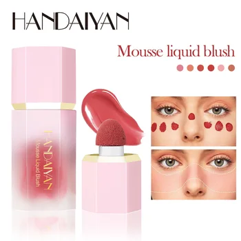1PCS Vloeibare Blush Natuurlijke Gladde Wang Blusher Make-up Rouge Gepigmenteerde Gezicht Blusher koreaanse Make-up Cosmetica