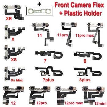1set Front Camera met Flex Kabel Voor de iPhone 7 8 Plus SE X X XS Max 11 12 Pro Max Facing Camera Recht Proximity Sensor Flex Kabel