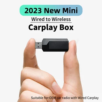 2023 Nieuwe Bedraad Naar Draadloos CarPlay Adapter USB Plug en Play Wireless CarPlay Dongle Smart Box voor Apple iphone Snelle Verbinding