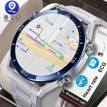 2023 Nieuwe NFC-ECG+PPG Bluetooth Bellen Smartwatch GPS Tracker Motion Fitness Armband Voor Huawei Horloges Ultieme Smart Watch Mannen