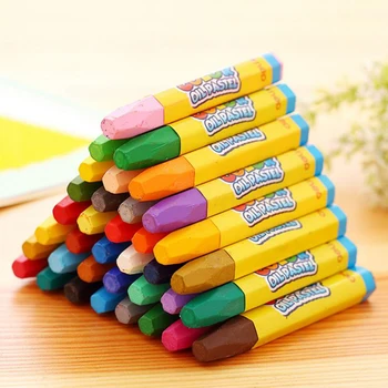 24/36 Kleurpotloden Stick Olie Pastel Art Pen Kleuren Potlood Wax Crayons Voor Kinderen Tekenen Verf Graffiti Pen Art Supplies
