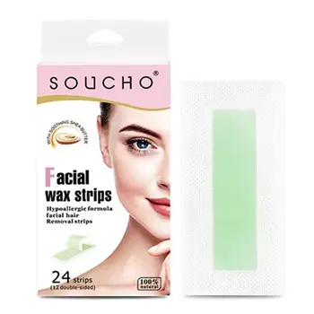 24Pcs/Set Ontharing Cartine Wax Strips Voor haarverwijdering Wax Professional Papier Gezicht Been Lip Wenkbrauw Been Arm lichaamshaar te Verwijderen