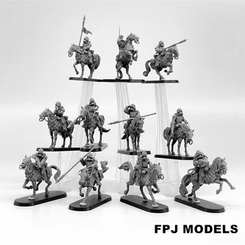28mm Schaal Guard Cavalerie Model Kit Miniatuur Oorlog Tafelblad Gaming Ongeverfd Soldaat Cijfers Resin Kit
