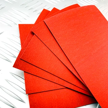 2pieces Rode Gevulkaniseerde Fibe Papier handgreep spacer materiaal Waardoor Diy Mes Schacht accessoires materiaal 180x80x1mm