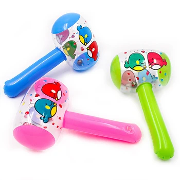 3Pcs PVC Vrolijke Kinderen Opblaasbare Lucht Hamers Leuk Cadeau voor Kinderen Cute Cartoon Blazen Hamer Speelgoed