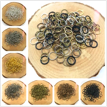 4/6/8/10mm 500/300/200/100st Metalen Open Ringetjes Split Ringen Aansluitingen Voor het Maken van Sieraden DIY Sieraden Bevindingen