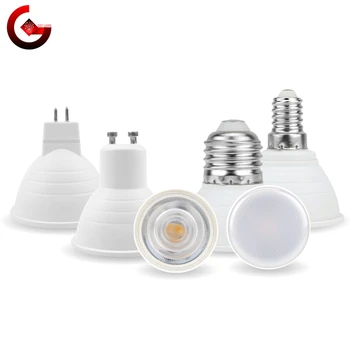 4 stuks MR16 GU10 E27 E14 Lampada LED-Lamp 6W 220V Bombilla LED Lamp Schijnwerper Lampara LED-Spot Light 24/120 mate Koud/Warm wit