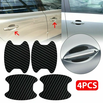 4pcs Auto deurkruk Stickers Bescherming van de Film Sticker Anti-Kras Sticker Cup Protector Kom Cover Exterieur Styling Auto Accessori