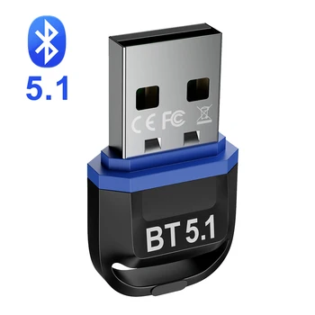 5 0 USB Bluetooth-Adapter voor PC 5.0 Bluetooth Dongle 5.1 Bluetooth-Module Toets voor Computer BT Aptx-Receptor Audio Zender