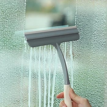 6 Stijlen Silicone anti-Slip Glas Ruitenwisser Cleaner schraapmes Wisser Huishouden Window Cleaning Tool voor de Keuken, Badkamer