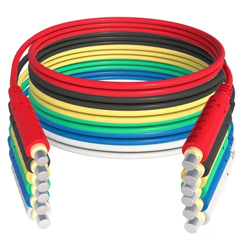 6pcs Magnetische Test Leidt Zachte Flexibele Silicone Test Draden 30VAC 5A 3.3 ft Spanning Jumper Wire Kabels 