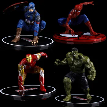 9-13.5 cm van de Film Marvel Avengers Spider-Man, Iron Man, The Incredible Hulk en Captain America Pvc Model Speelgoed Voor Kinderen Cadeau