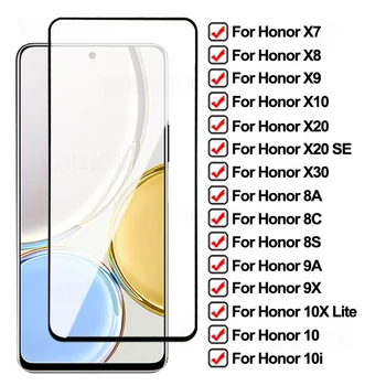 999D Gehard Glas Voor de Huawei Honor X7 X8 X9 X10 SE X20 X30 Screen Protector 8A 8C 8S 8X 9A 9C 9S 9X 10X 10 Lite 10i Glas Film