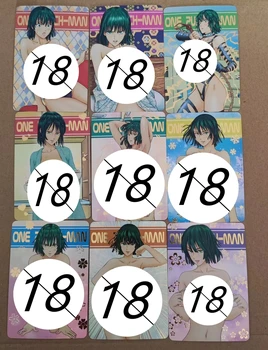 9Pcs/set ONE PUNCH MAN Meisjes van Flash-Kaart ACG Kawaii Tatsumaki Anime Game Collectie Kaart Cadeau Speelgoed