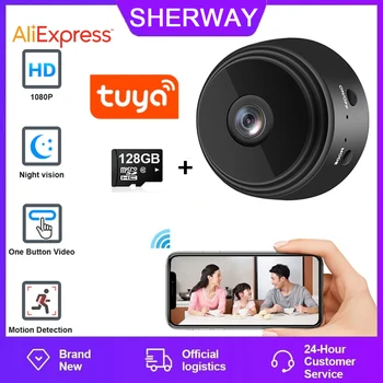 A9 Tuya Mini-Surveillance-Camera met 1080P HD Wireless Home Wifi 2MP Night Vision Smart Kinder Pet Baby Monitor Camera Beveiliging