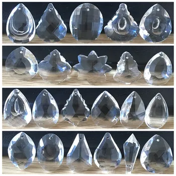 Alle Soorten 38mm 1pc Glas Kunst Crystal Feng Shui Bal Prisma ' s Suncatcher Kroonluchter Hangers Lamp Delen Gordijn Hangen Ornament