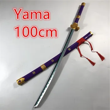 Anime Cosplay Yama Zwaard Wapen Gewapende Katana Espada 100cm Hout Ninja Mes Samurai Zwaard Prop Speelgoed Voor Tieners