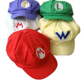 Anime spel Super Luigi broers Cosplay hoed dome katoen achthoekige hoed jongens en meisjes casual honkbal hoed, zonneklep