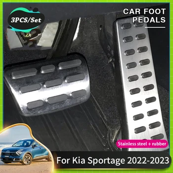 Auto voetpedaal Pads Covers Voor Kia Sportage 2022 Acessories 2023 NQ5 Auto anti-Slip Prestaties Gas Rem Pedaal Pad Acessories