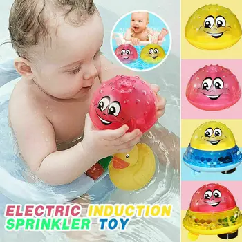 Baby Zwemmen Toy Boy Elektrische Inductie Sprinkler Speelgoed Lichte Badkamer Voor Baby Te Spelen Water Multicolor Bal Speelgoed Kinderen Cadeau