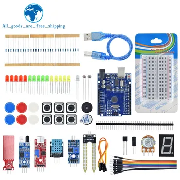 Basic Starter Kit voor de Arduino Uno Stel R3 DIY Kit - R3 Raad van bestuur / Breadboard + Doos