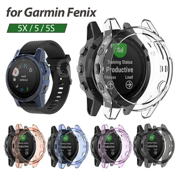 Beschermende geval voor de Garmin fenix 5 5S 5X Hoge Kwaliteit TPU cover slim Smart Watch bumper shell voor Garmin fenix5 5S 5X Plus