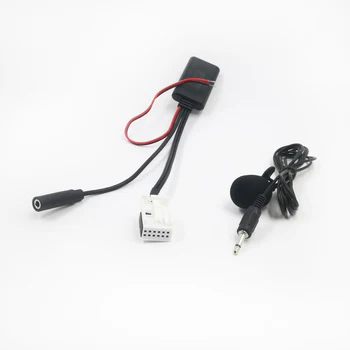 Biurlink Auto Bluetooth-AUX-Audio-Adapter Draadloze telefoongesprek de Microfoon Handsfree 12Pin Connector voor Peugeot RD4 Radio