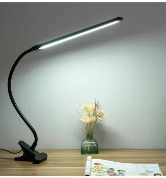 Bureau lees lamp Met schakelaar Bescherming van de Ogen tafellamp Clip Op Licht Voor Bed Lezen van Werken En Computers 2021