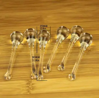 Camal 5Pcs Duidelijke 80*20mm Glas Regendruppel Kroonluchter van Prisma ' s Hangers Lamp Verlichting Deel Hangen Partij huisdecoratie