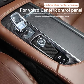 Carbon Fiber Center Control Panel Interieur voor Volvo XC60 S60 V60 V60CC XC90 S90 V90CC V90