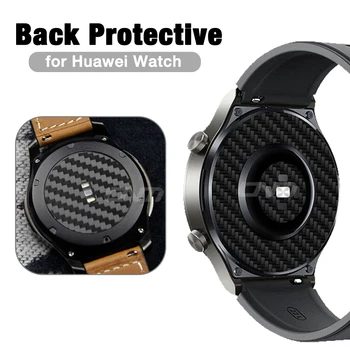 Carbon fiber Sticker achterkant Protector film voor de Huawei Honor Kijken GT Runner 2E 2 3 Pro ECG/GT2E GT3, GT2 Magie 2 46mm (Niet Glas)