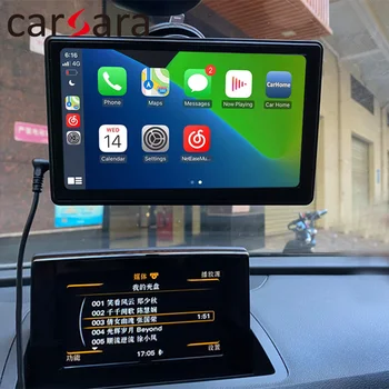 CarPlay Tablet Draadloos Android-Auto Pad AirPlay Telefoon Spiegel Link Scherm GPS-Navigatie Monitor voor Auto, Bus SUV Taxi Truck Van