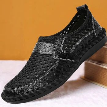 Coslony ademend mesh schoenen heren Casual Shoes2020 Zomer Schoenen Mode Zachte Man Buiten Mocassins Loafers slip on sneakers