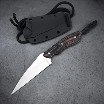 CRKT 2388 Fixed Blade Knife G10 Greep Hoge Hardheid Outdoor Utility Beschermende Mes Tactisch Survival Mes ABS Schede