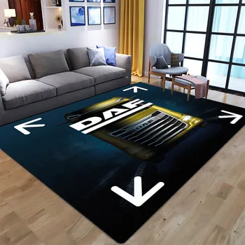 DAF logo afdrukken tapijt spel woonkamer slaapkamer prachtige non-slip tapijt fotografie rekwisieten verjaardagscadeau