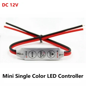 DC 12V 3*4A Mini Led Dimmer Controller Driver om de Controle van Één Kleur Led-Strip Licht SMD 2835 3528 5050 5630 3014