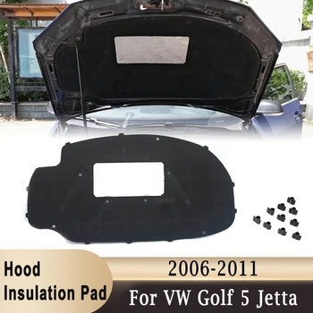 De voorkant van de Motorkap Isolatie Katoen Voor Volkswagen VW Golf 5/Jetta 2006-2011 Geluid Warmte-Isolatie Pad Mat Cover-Schuim