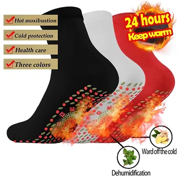 De Winter Warme Sokken Self-Verwarming Gezondheid Sokken Pijn Outdoor Anti-Koude Therapie Magnetische Thermische sokken voor Mannen, Vrouwen